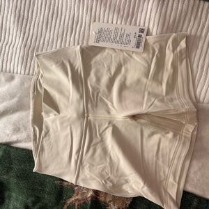 Lululemon cream biker Shorts